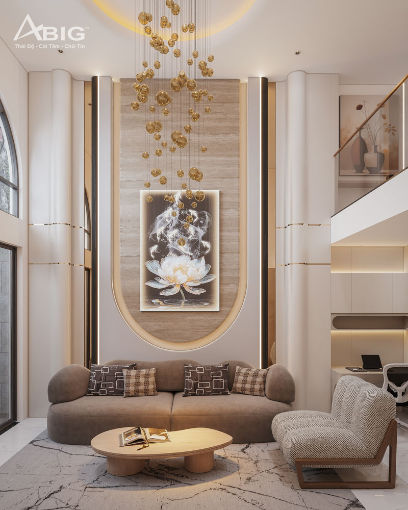 Thiết kế nội thất nhà phố Thủ Đức 320m2 4 phòng ngủ