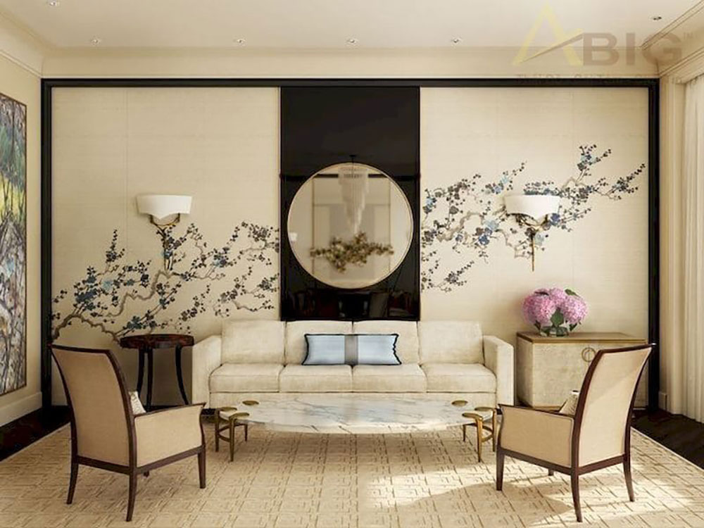 Thiết kế nội thất chung cư trang trí hoa văn truyền thống